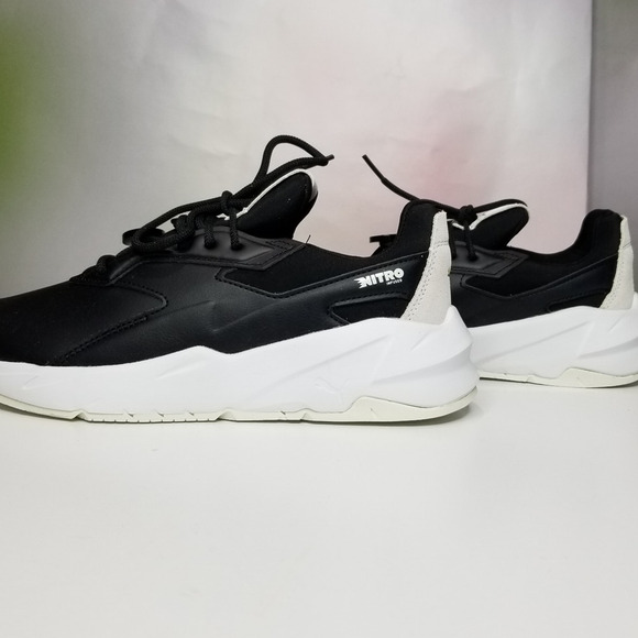 PUMA Women's Fierce Nitro Leather Casual Sneakers Size 7.5  Black NWT - Picture 1 of 9